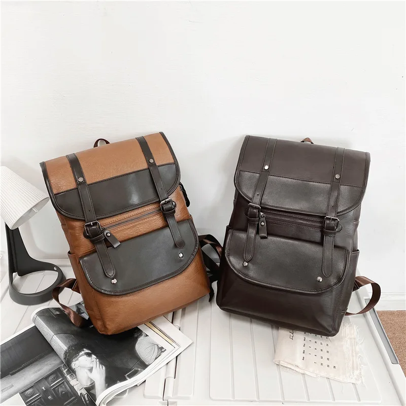 Backpack for Men's Minimalist Retro Business Computer Bag 2024 New Trendy Travel Large Capacity Backpack