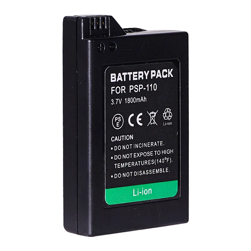 PSP-110 Ersatz-Kamera-Akku 3,7 V 1800 mAh für Sony PSP-1000 PSP-1001 PSP-1002 PSP-1003 PSP-1004 PSP-1005 PSP-1006