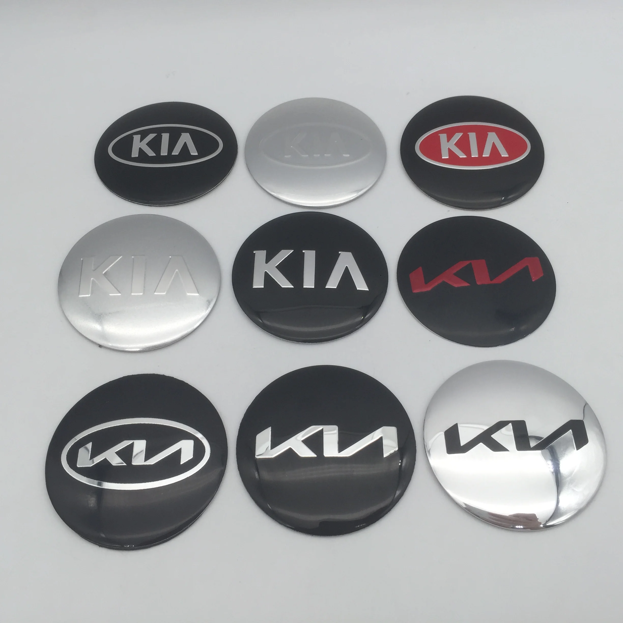 4 Uds 3D 56mm 60mm 65mm para emblema de coche cubo de rueda tapa central insignia cubre pegatinas accesorios de estilo