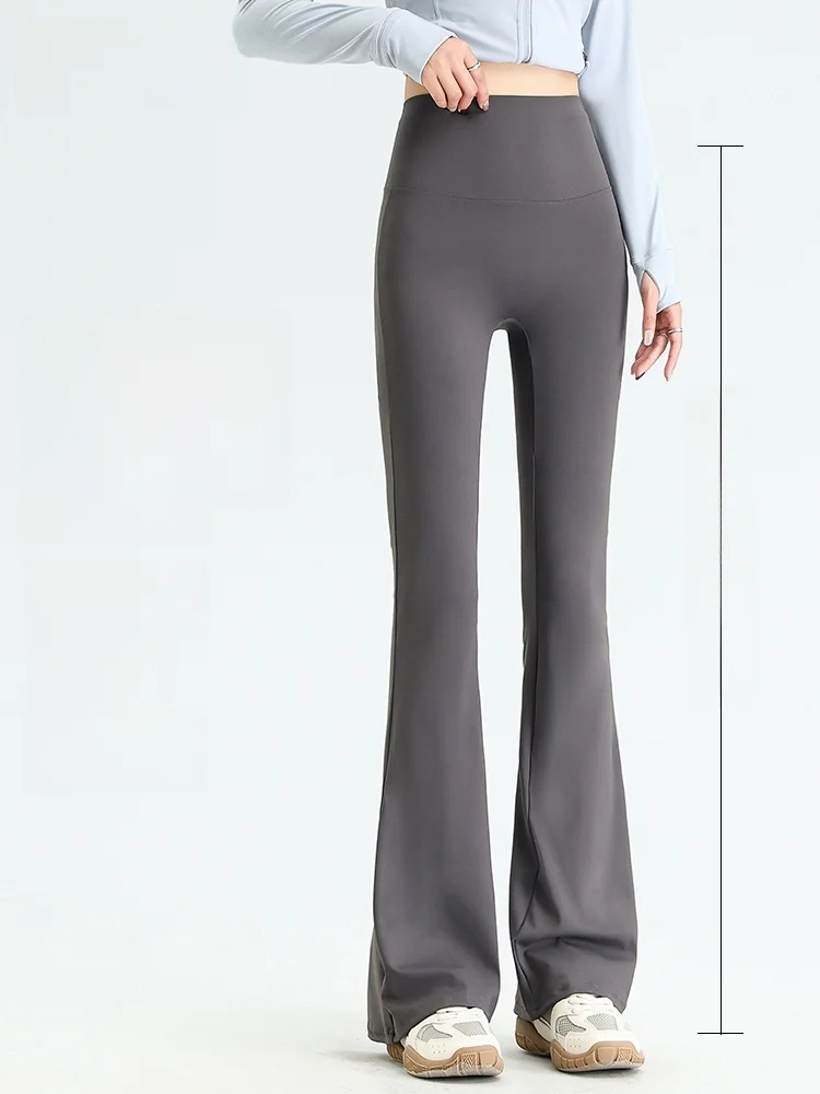 مشروط عالية الخصر جرس بوت اليوغا السراويل النسائية في الهواء الطلق ارتداء Fitn البطن النحت طماق طويلة النايلون دنة