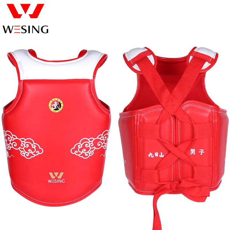 Wesing Sanda Chest Guard IWUF Approved Competition Protector Body Boxing Chest Guard Martial Arts Protective Gears