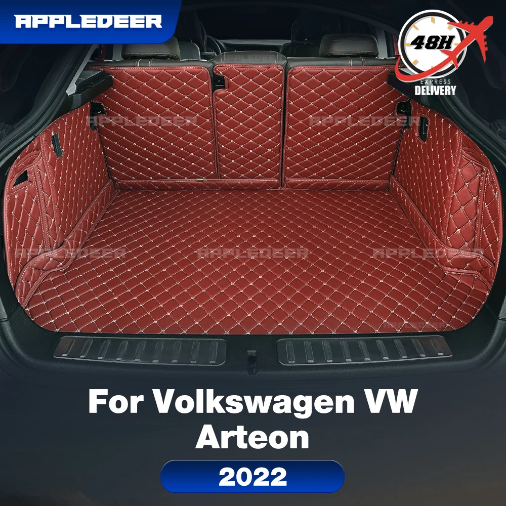 

For Volkswagen VW Arteon 2022 Auto Full Coverage Trunk Mat Car Protective Pad Cargo Liner Interior Accessories