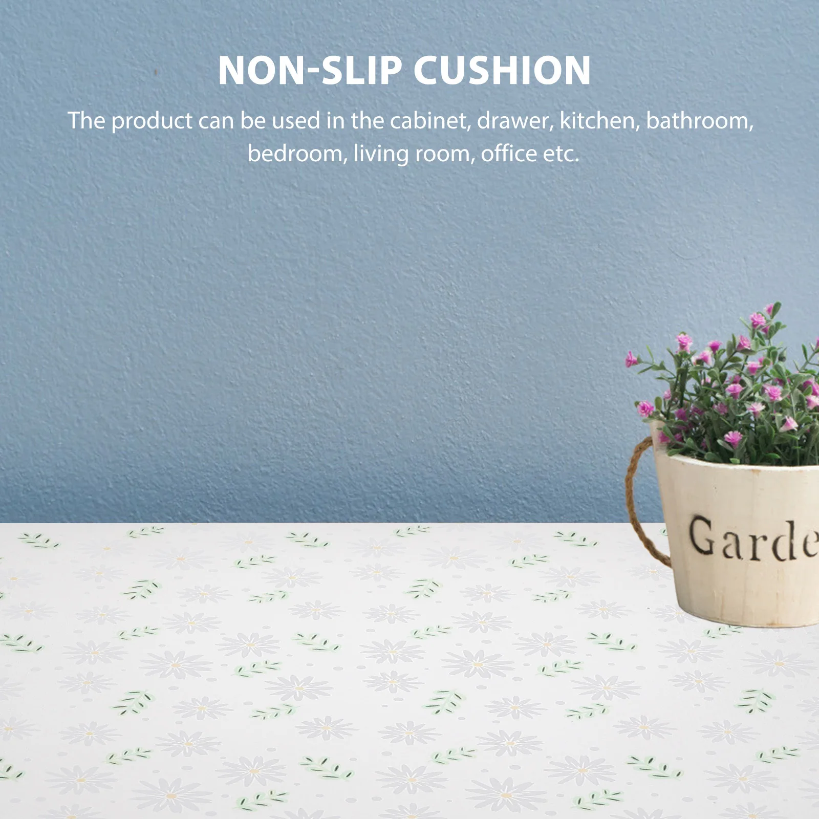 

1 Roll Cabinet Liner Mat Waterproof Non-Slip Shelf Liners For Kitchen Bathroom Drawer Organizer Eva Anti-Moisture Pad Household