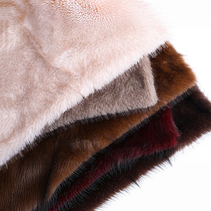 Luxury Cationic Toka Faux Fur Fabric Imitation Fox Long Hair Plush Material for Winter Clothing Handbags Pet Nests Stuffed Dolls