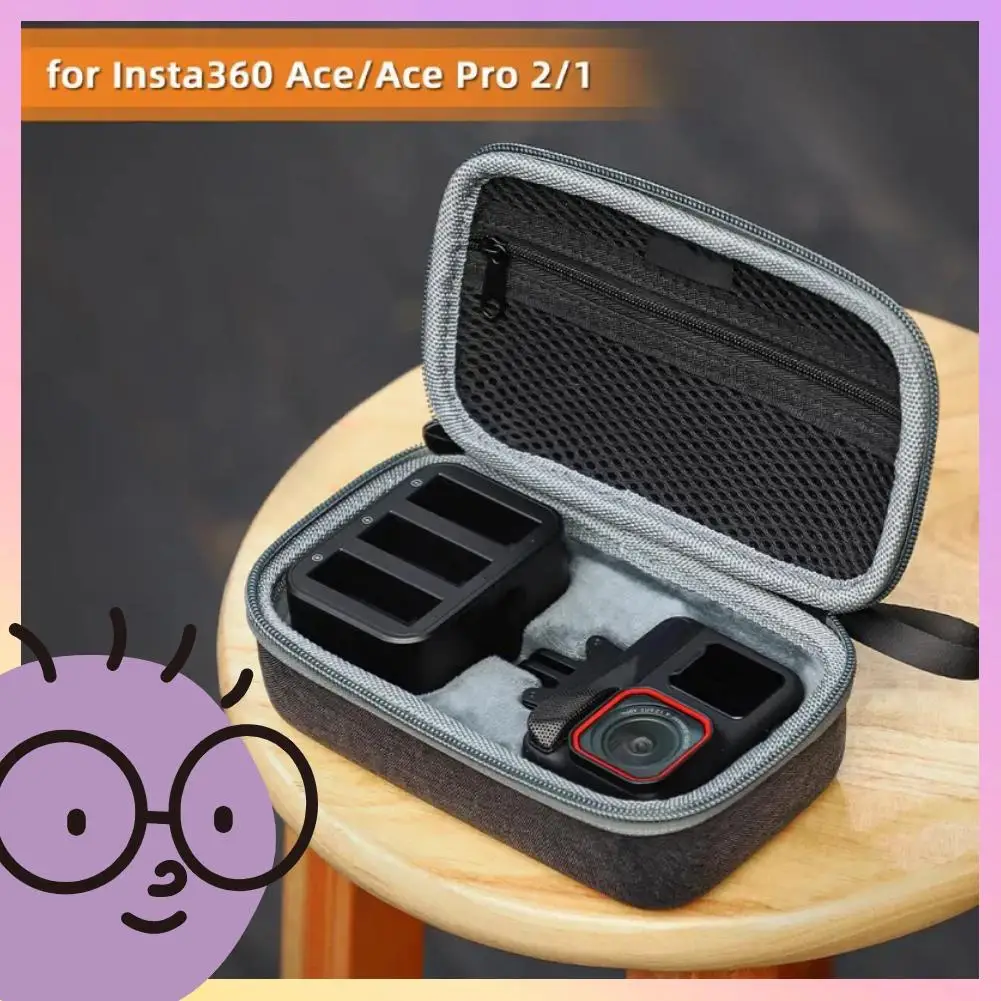 FOR Insta360 Ace/Ace Pro 2/1 Storage Bag Multi-electric Package Protection Box Anti-scratch Shockproof Portable Travel Handbag