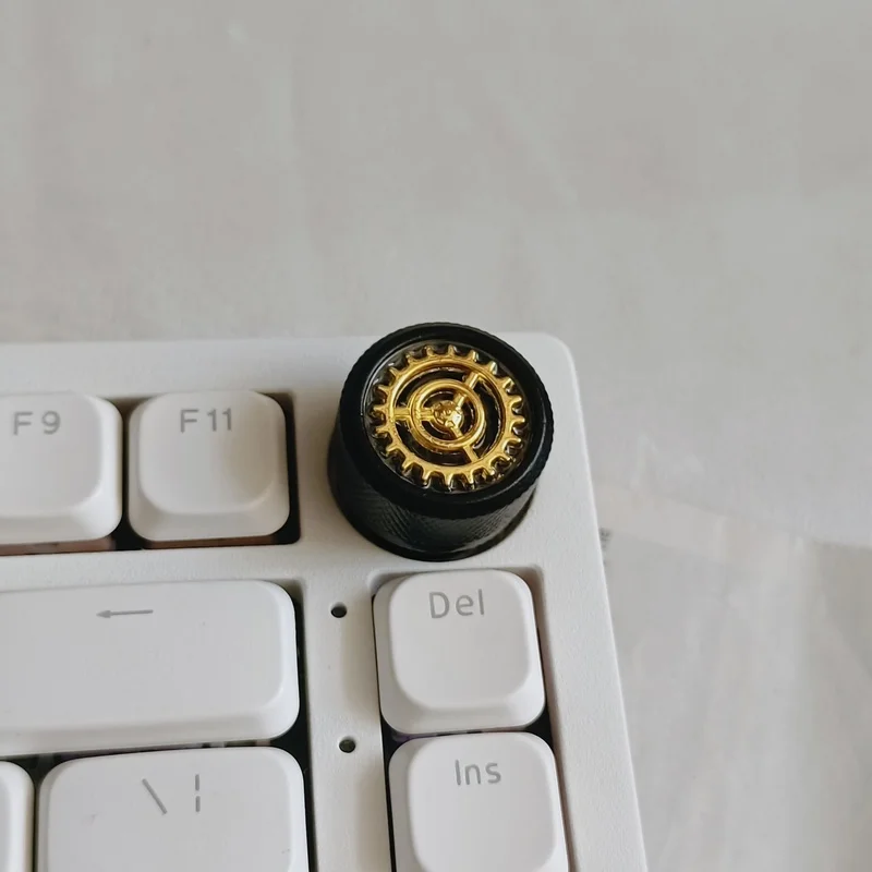 Hi75 Speciale volumeknop Gear Retro gepersonaliseerde transparante driedimensionale aangepaste mechanische toetsenbordknop Keycaps