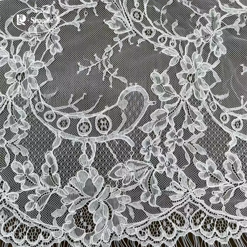 3M X 1,5M Handgefertigter Seil-Stickerei-Spitzenstoff, Hochwertiges Kleid, Hochzeitskleid, Brautkleidungszubehör Stoffe zum Nähen – Detail 7