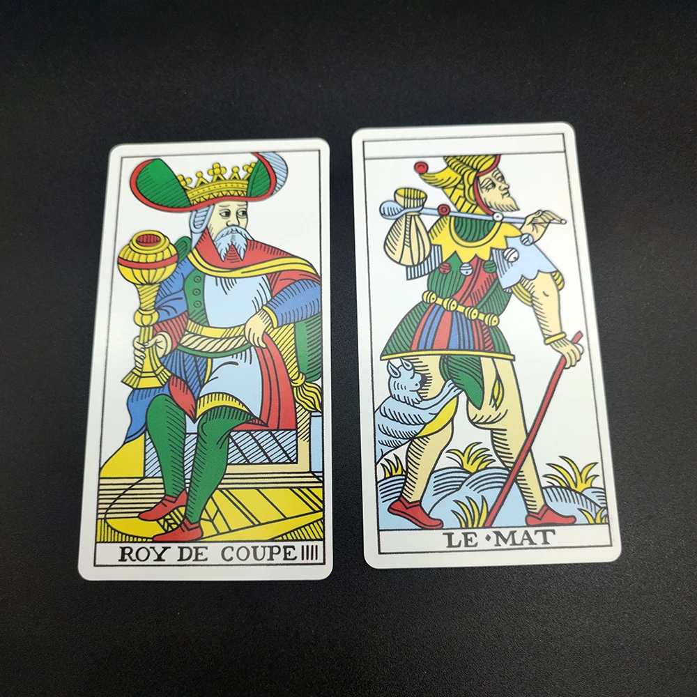 CBD Tarot De Marseille Cards with Guide Book for Beginners Oracle Divination Prophet Prophecy Card Poker