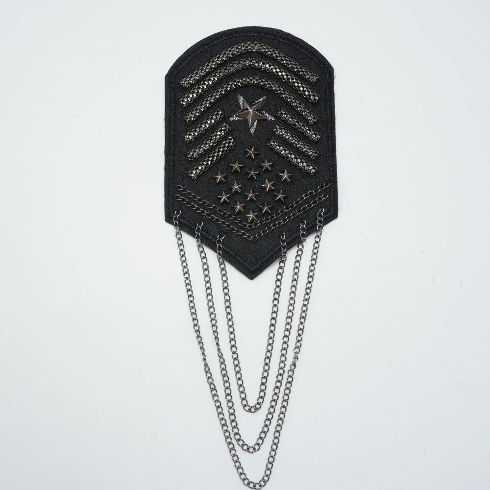 Classic Stars Tassel Epaulettes Dynamic Visual Effects Group Uniform Collocations Shoulder Board Formal Event Dress Fancy Looks