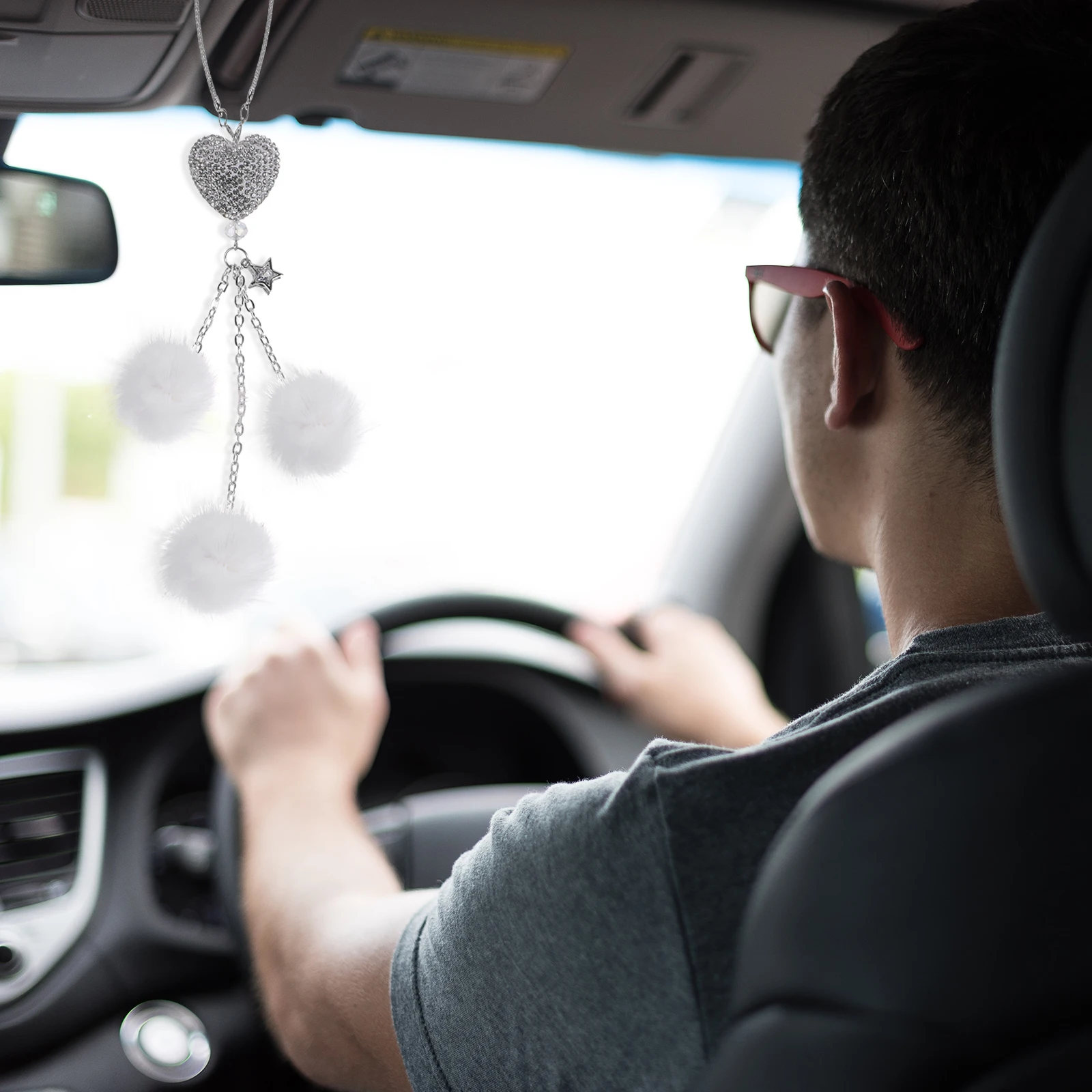 

Key Chain Mink Hair Hanging Decoration Car Accessories Interior Mirror Ornaments Rabbit Supply