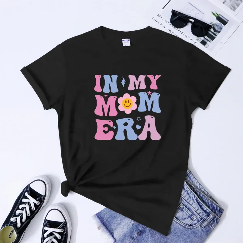 Y2k maglietta Sunmmer a maniche corte Groovy in My Mom Era Harajuku estetica stampa top da donna abbigliamento grafico maglietta Casual femminile