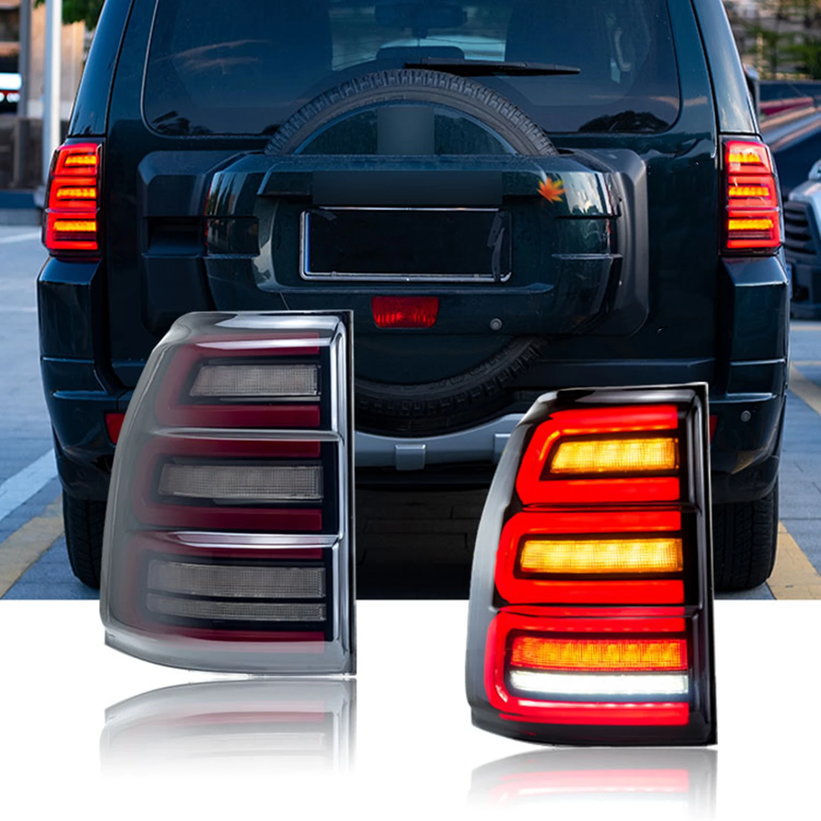 

Rear Lamp Taillights Dynamic Tail Turn Signal Brake Light For Mitsubishi Shogun Pajero Mentero V93 V95 V97 V98 2006-2020