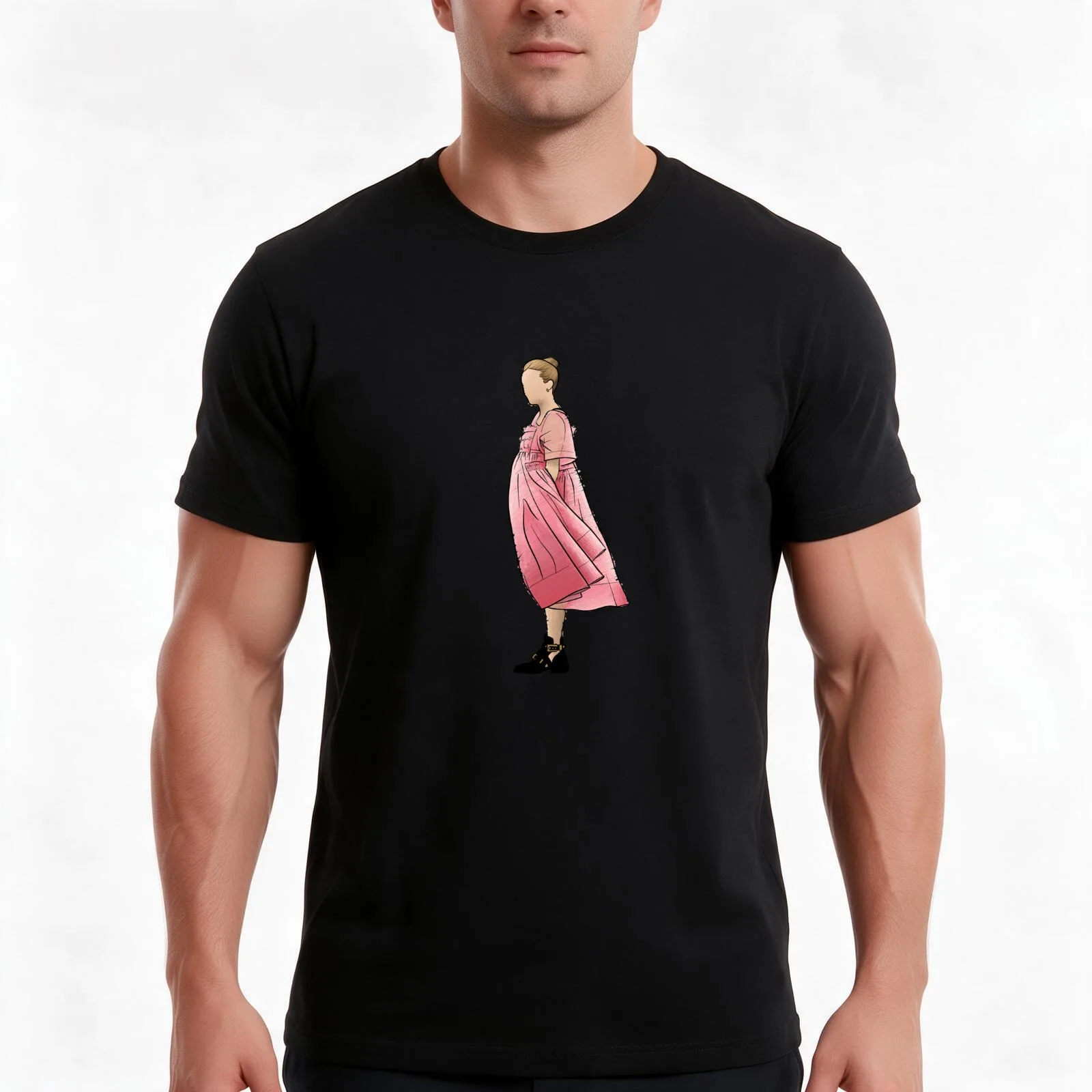 Villanelle - Killing Eve sketch T-Shirt, Summer Casual Cotton Tee, Oversized Streetwear Tops, Vintage Graphic Print, 100% Cotton