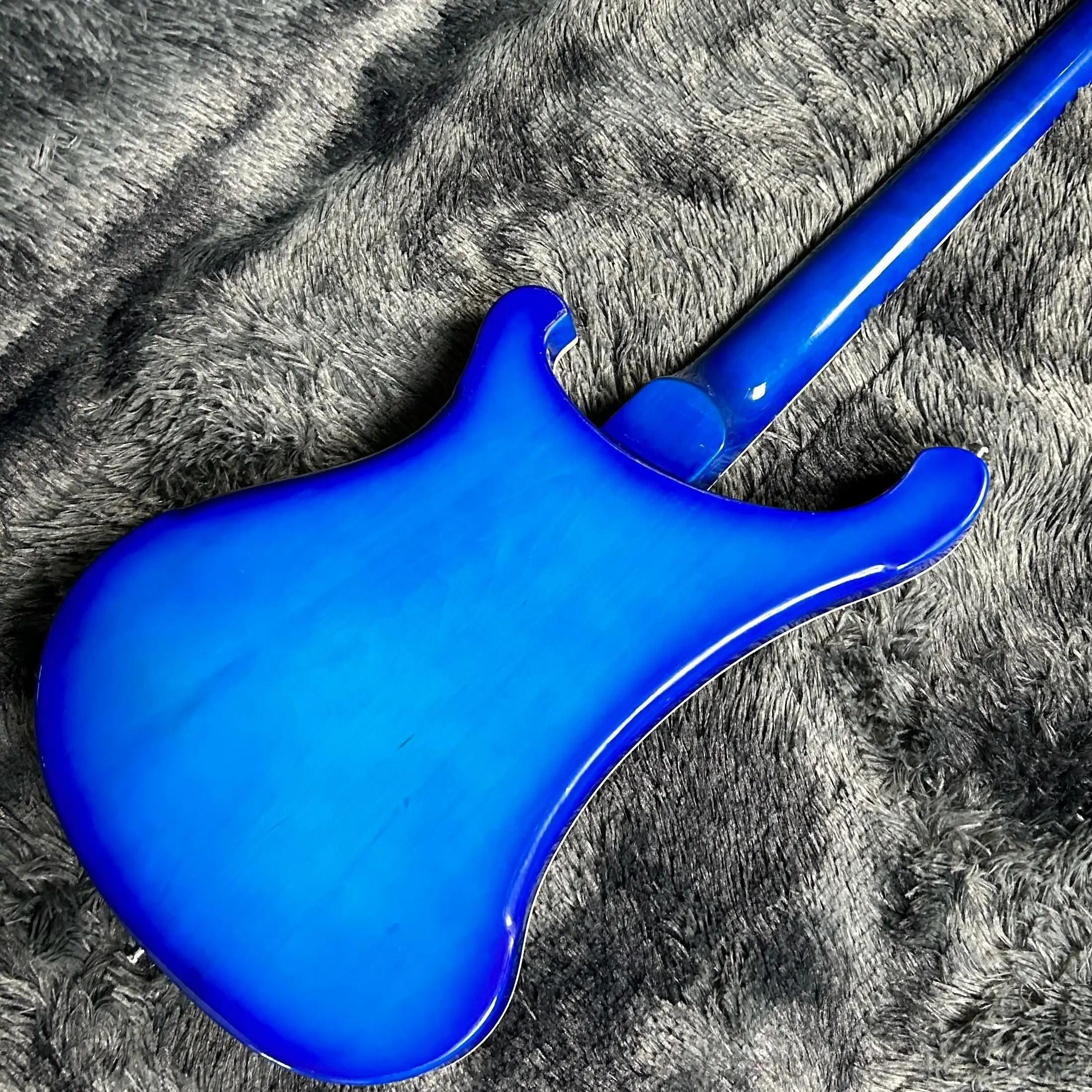 Rickenbacker 4003 Electric Guitar, Bass Guitar, Rosewood Fretboard, Transparent Blue Color, 4 Strings Guitarra, Free Ship 기타