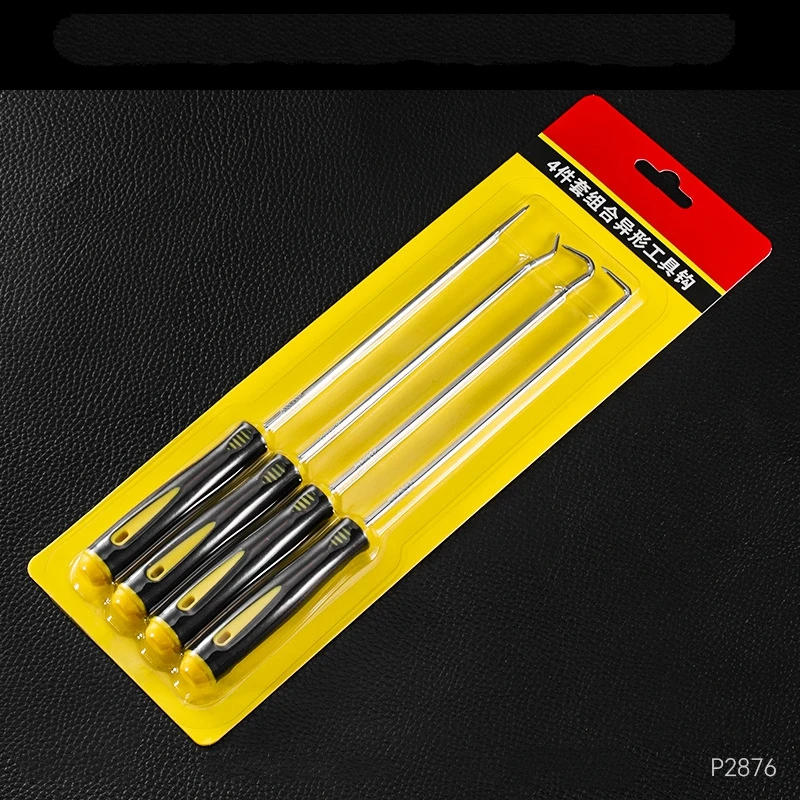 4/9-delige lange pick & haak set, pakkingtrekker, pick tools voor het verwijderen van auto-oliekeerringen, O-ringen, pakkingen, pick tools, autohaak