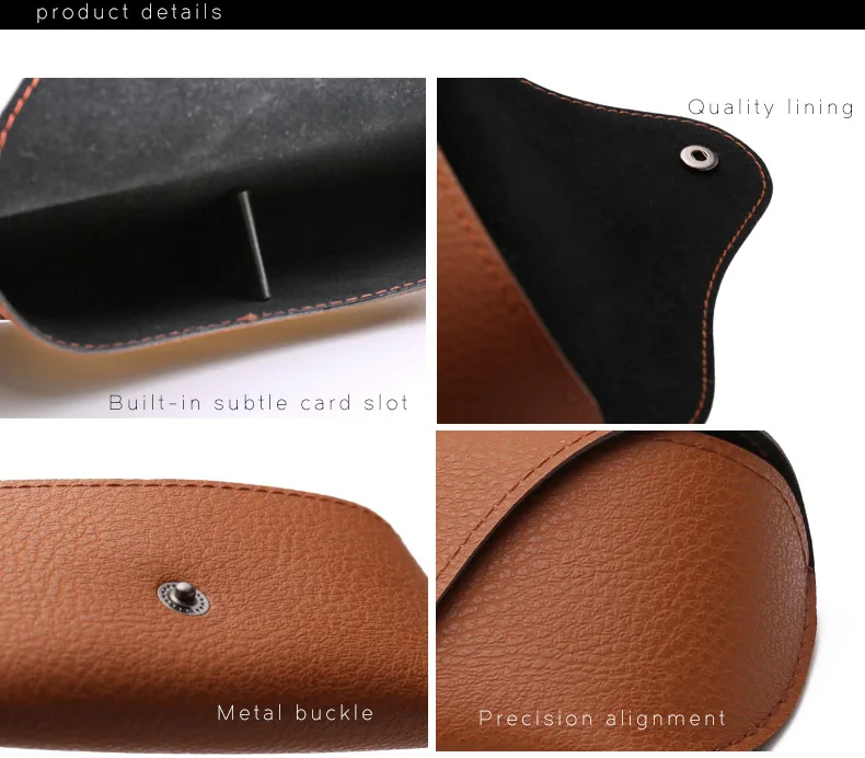Lot De 2 Étuis à Lunettes En Cuir Souple - Pochette Protection Portable Pour Lunettes De Soleil Femme Et Homme
