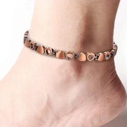 Magnetic Copper Anklets Ankle Braclelet for Women with Therapy 3500 Gauss Magnets