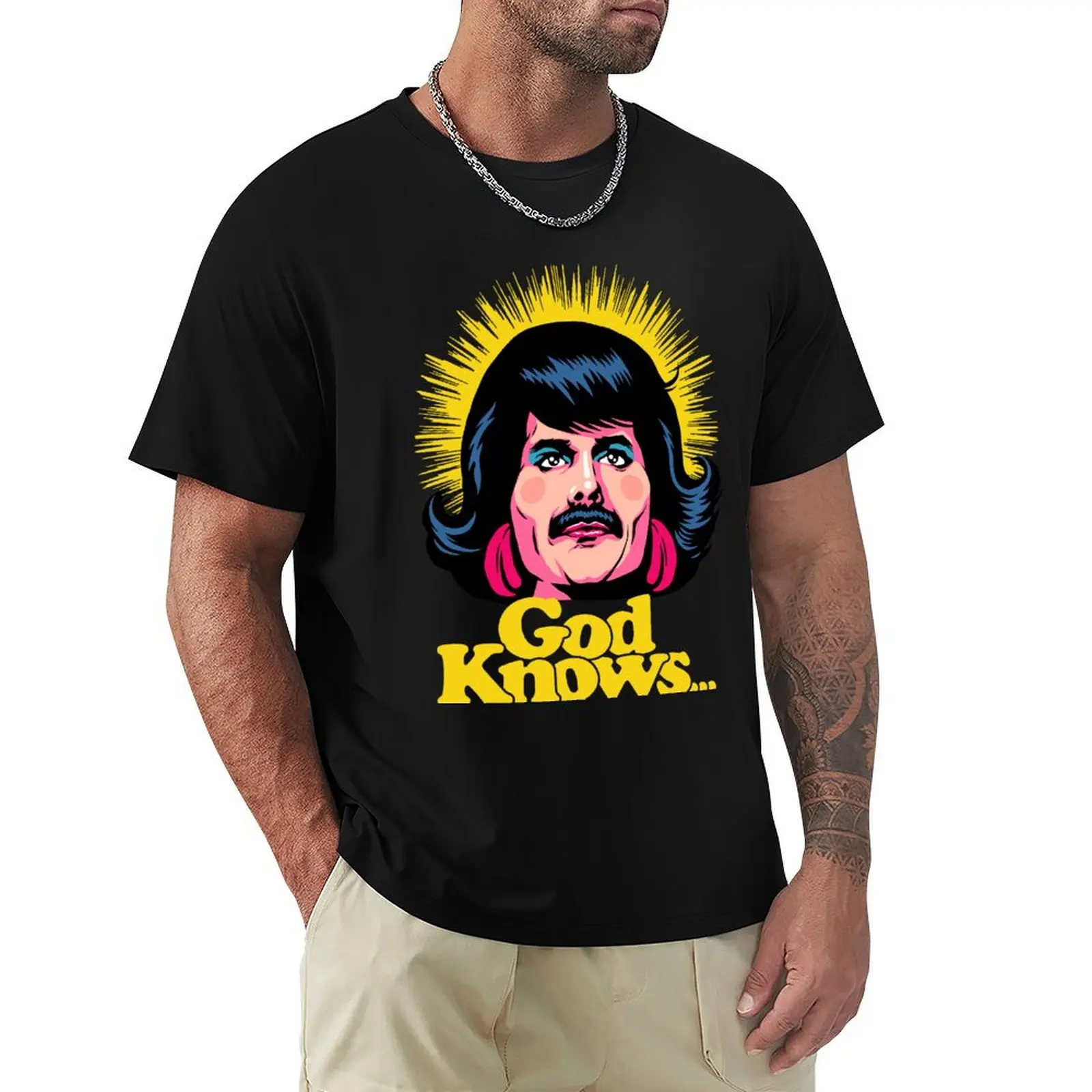 

God Knows T-Shirt Fitness Training Breathable Tee