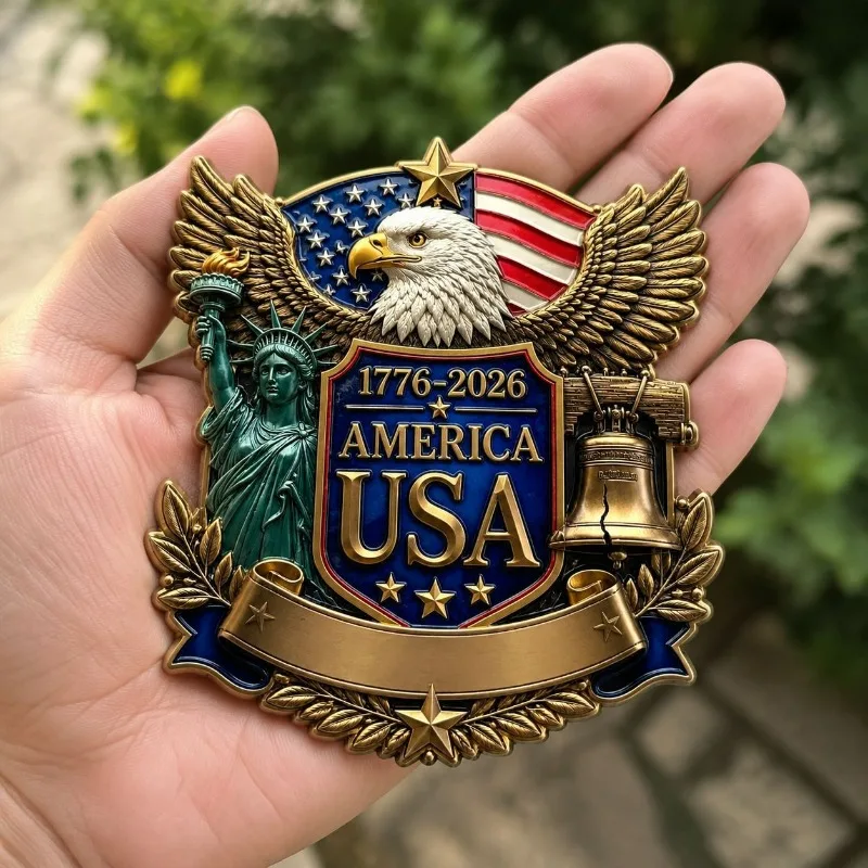 Special Halloween Edition Decorative Metal Stickers for The 250th Anniversary of The United States DIY Decoration Accessories