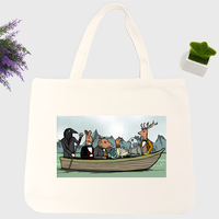 rusty lake canvas simple cartoon print shopping bags girls fashion life casual pacakge hand bag