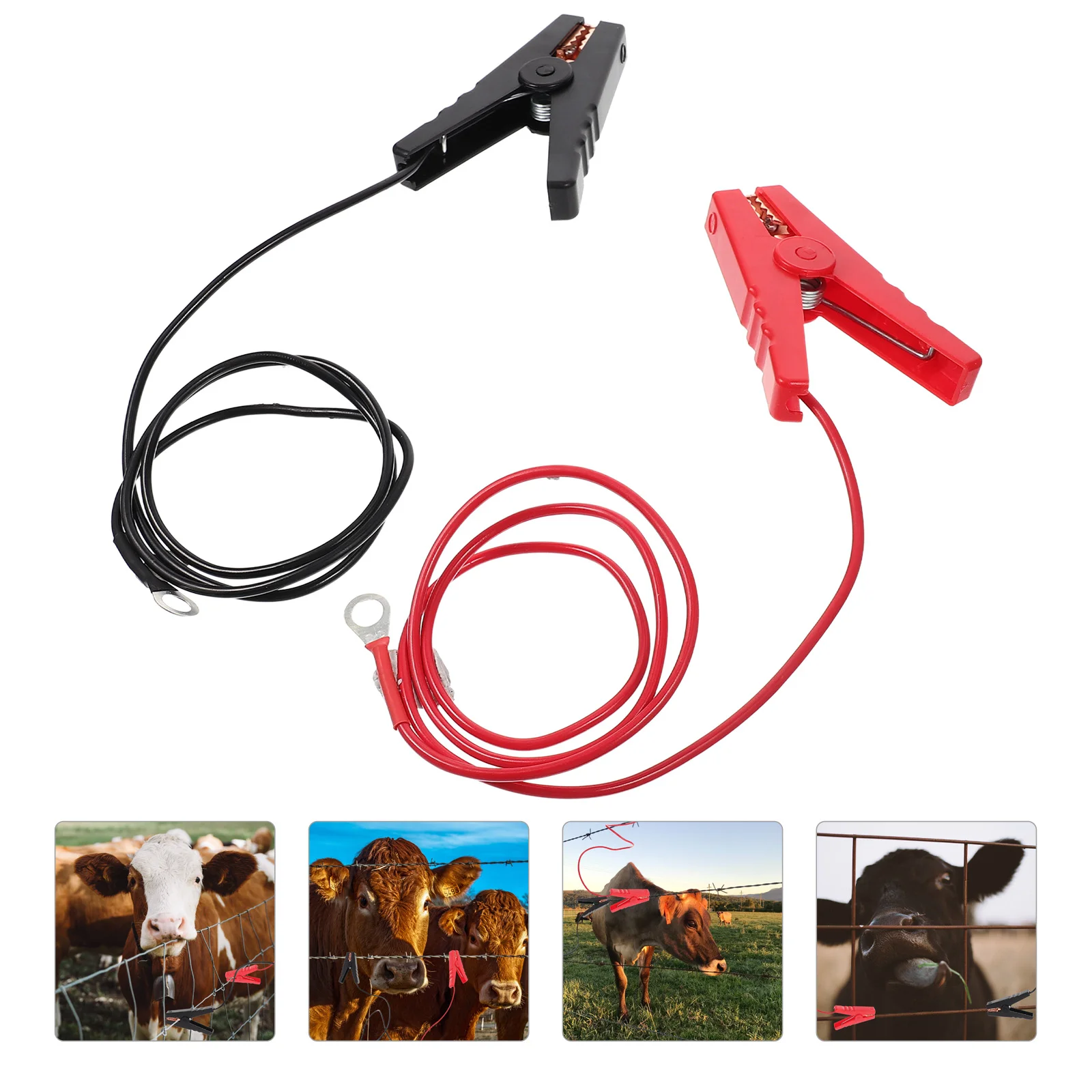 Charging Cable Farm Electric Fence Accessory Jump Lead Cables Fencing System Wires Fences Leads