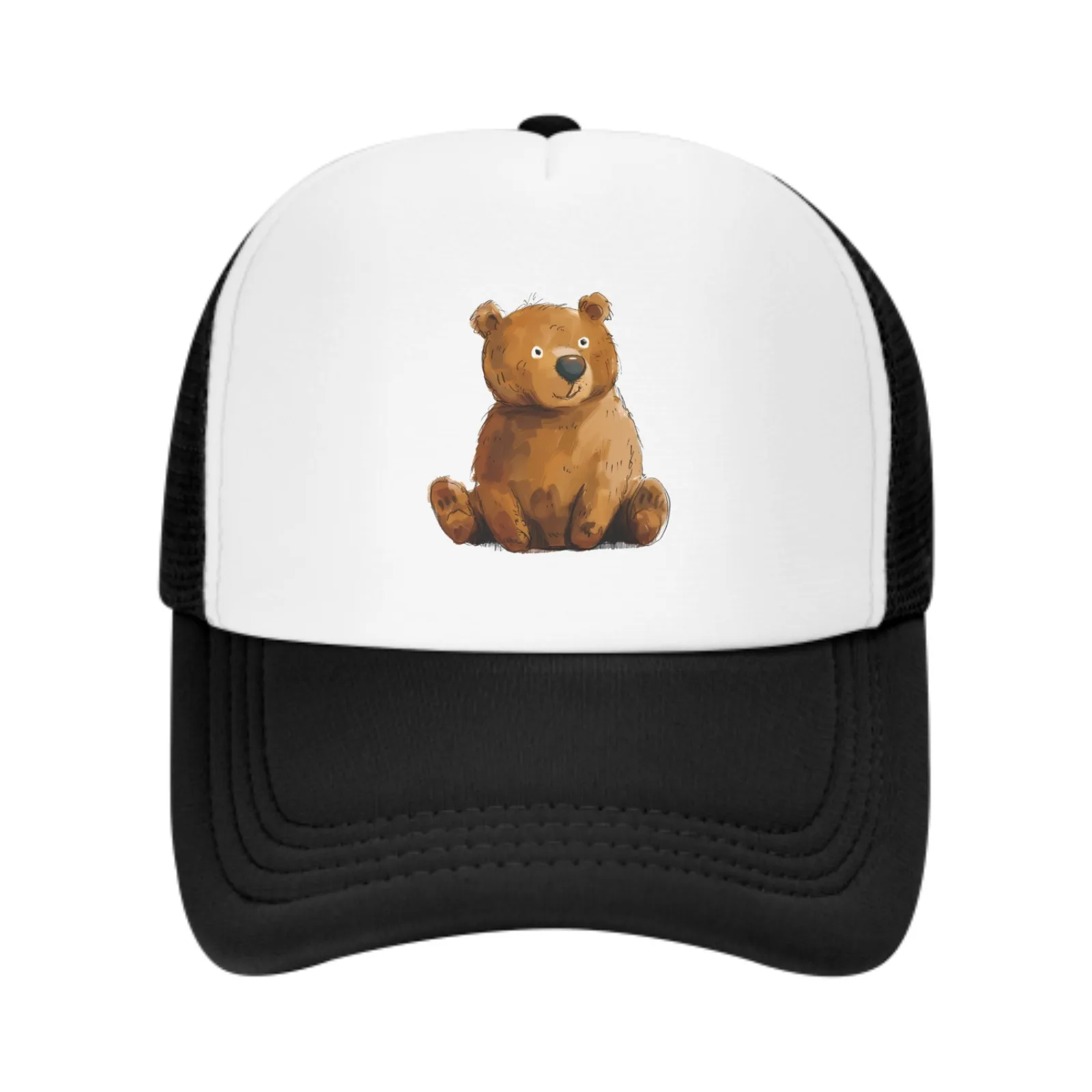 Cartoon Brown Bear Logo Spring Summer Baseball Cap Running Hat Versatile Outdoor Sunhat Fashion Men Women Adjustable Sport Hat