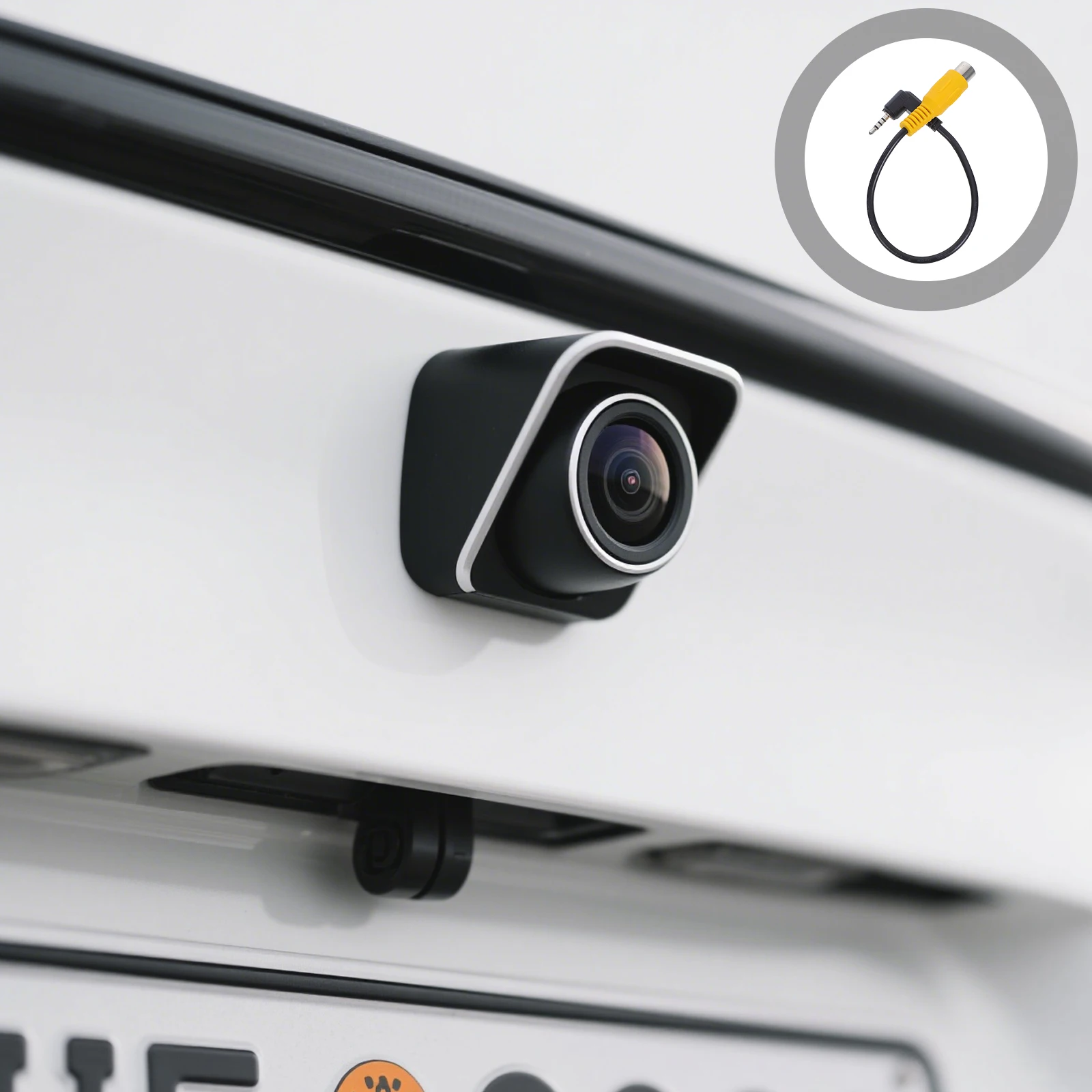 

2.5Mm To Rca Converter For Gps Dvr Tablet Av Audio Adapter Lightweight Extension Line Black Space Saving Easy Install Conversion