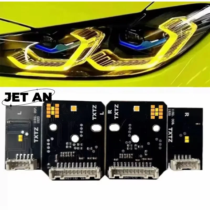 

Yellow Angel Eye DRL LED Boards For BMW 4 Series G22 G23 G26 G80 G82 M3 M4 420I LED Laser Headlight Daytime Running Light