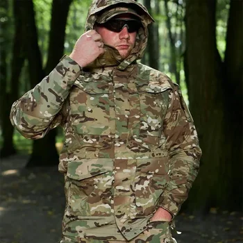 מעילי טקטי טקטי גברים צבא חיצונית עמיד למים עבודה לובשים פגז רך רב-כיסים ציד אופנוע צמרות חורף