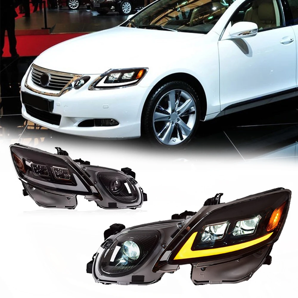 

Styling LED HeadLights For LEXUS GS GS350 04-12 New Style Led DRL Car Head Lamp Assembly Signal Accessories Modified Lamp