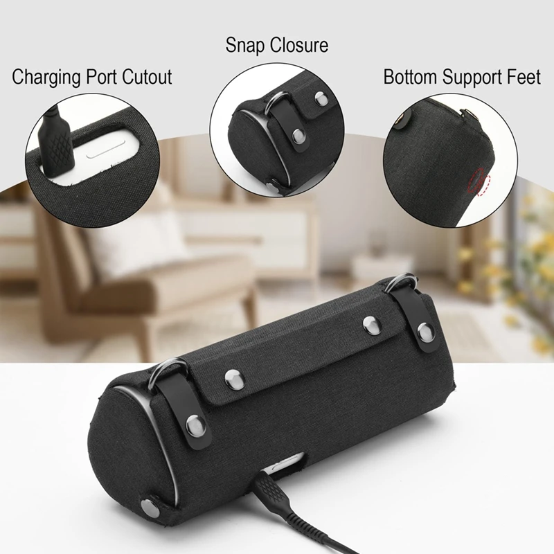 Sonos Roam 및 Sonos Roam SL 블루투스 스피커 커버, EVA 운반 보호 케이스 커버, 어깨 스트랩 포함