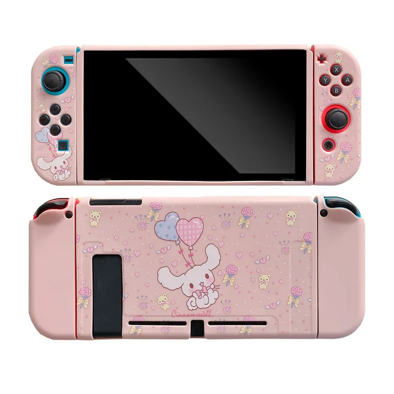 Fashion Sanrio Cinnamoroll Cartoon Case for Nintendo Switch NS Joy Con Controller Shell Kawaii Soft Protective Cover Accessories