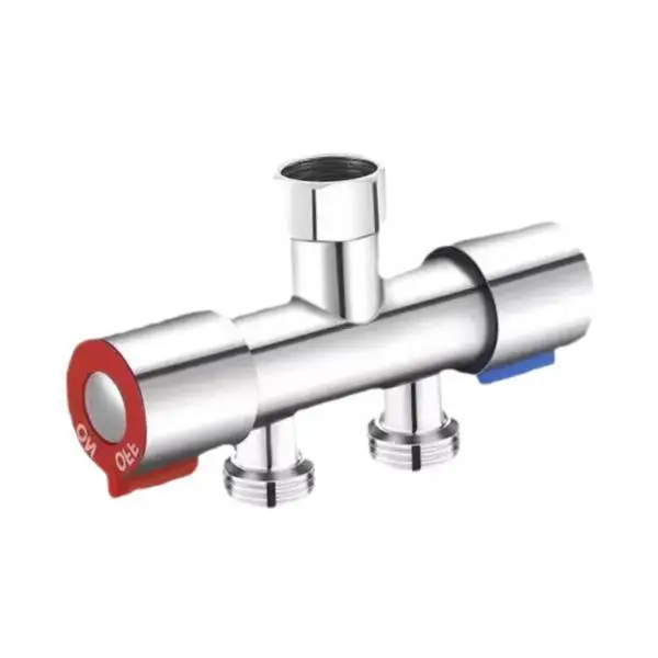Stainless Steel Bibcock Washing Machine Faucet Double Outlet Valve for Laundry Mop Sink and Toilet