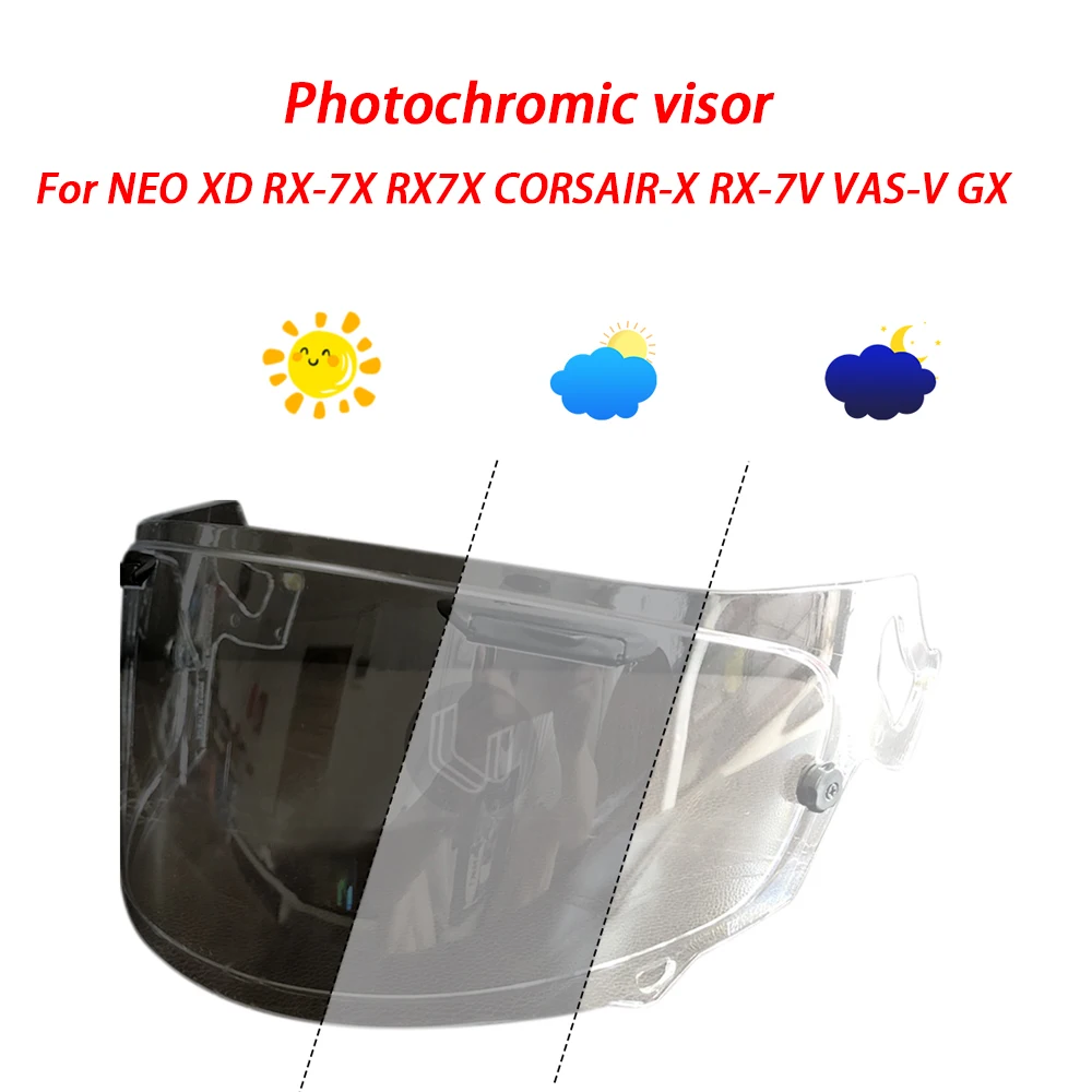 

Helmet hromic lens Helmet Photochromic Visor Uv Protection Casco Moto Visera Sunshield For Arai RX-7X CORSAIR-X RX7V XD NEO GX