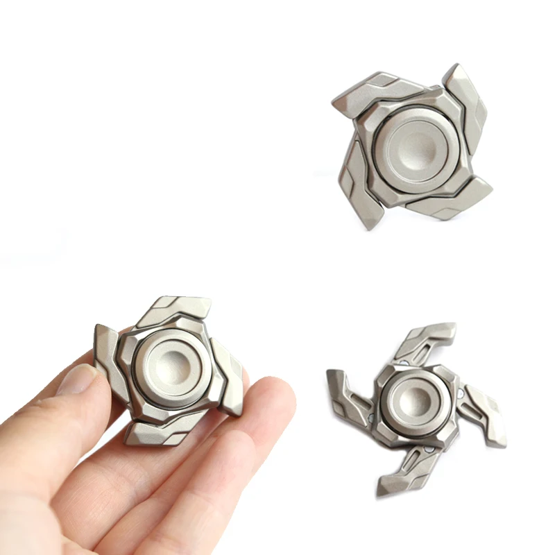 الفولاذ المقاوم للصدأ البسيطة المفتوحة درع الجيروسكوب EDC المغناطيسي تململ المنزلق الإجهاد الإغاثة هدية للبالغين المحمولة القلق سطح المكتب لعبة #4