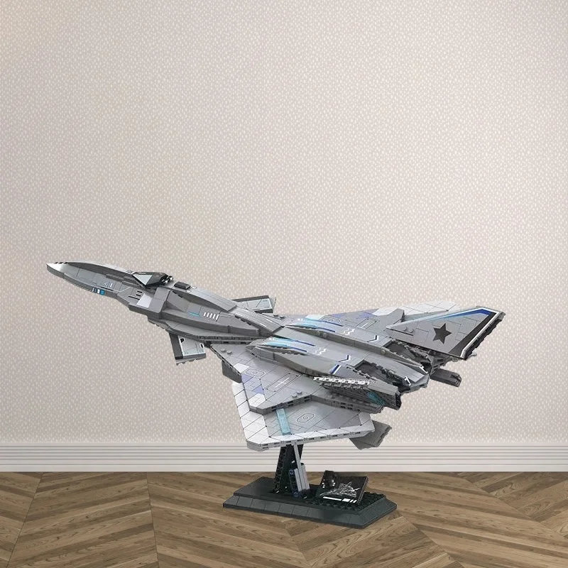 

1226 шт. игрушки из строительных блоков, модель Sky Fighter, материал ABS, семейные игры и коллекции «сделай сам», праздничные подарки (с коробкой)