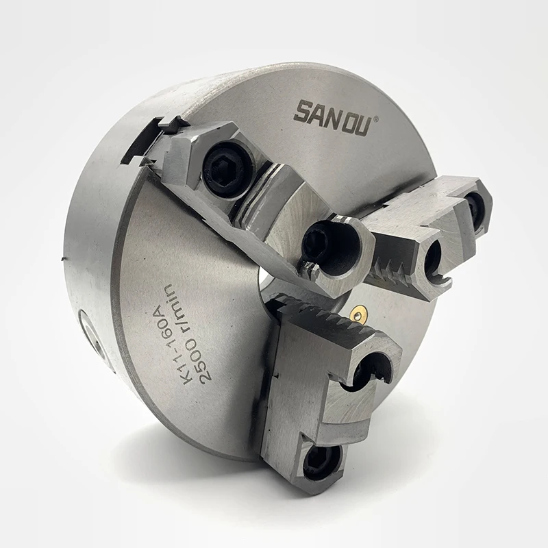 160mm Lathe Chuck SANOU Precision 3 Jaw Self-Centering Lathe Chuck K11-160A With Reversible Jaw Metal Lathe Chuck