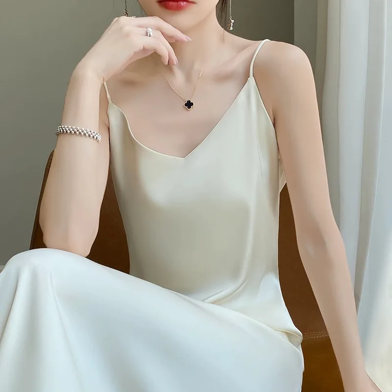 الحرير الساتان طويل الدكتور المرأة الصيف ملابس داخلية فضفاضة تصميم تحسس الجنية ثوب تنوعا الخامس Ne عالية الخصر ألف خط الدكتور #2