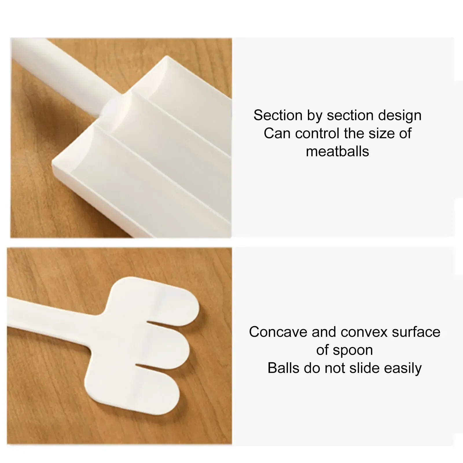 Kitchen Gadgets Cooking Sausage Maker Plastic Meatball Machine Set Fried Fish Mouth Meat Making Ball Mold Spoon