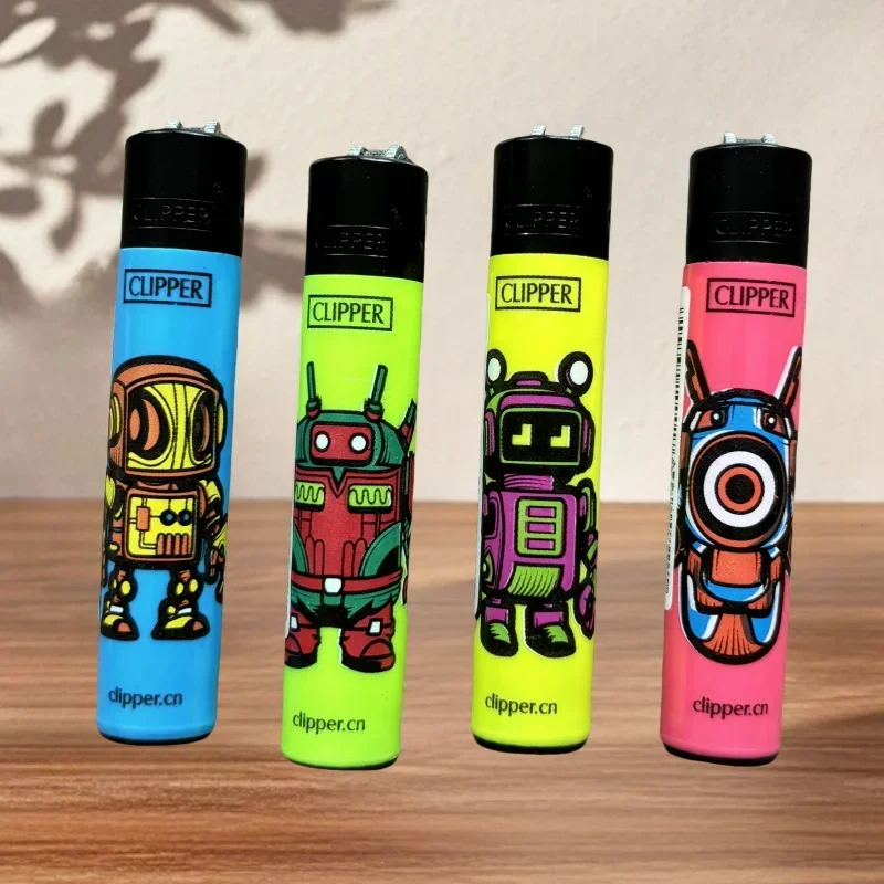 Newest Clipper Lighters Personalized Pattern Nylon Wheel Lighters Butane Gas Classic Open Flame Clipper Lighter Collection Gifts