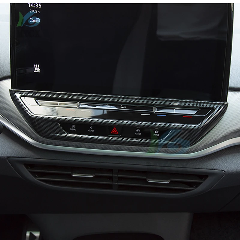 

For Volkswagen VW ID.4X ID.4 ID4 2021 2022 Car Styling Center Console Air Conditioning USB Control Panel Decoration Sticker