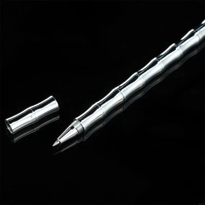 918C توقيع القلم النحاس قضيب القلم قبضة مريحة إعادة الملء هلام القلم المعدني لحفل الزفاف