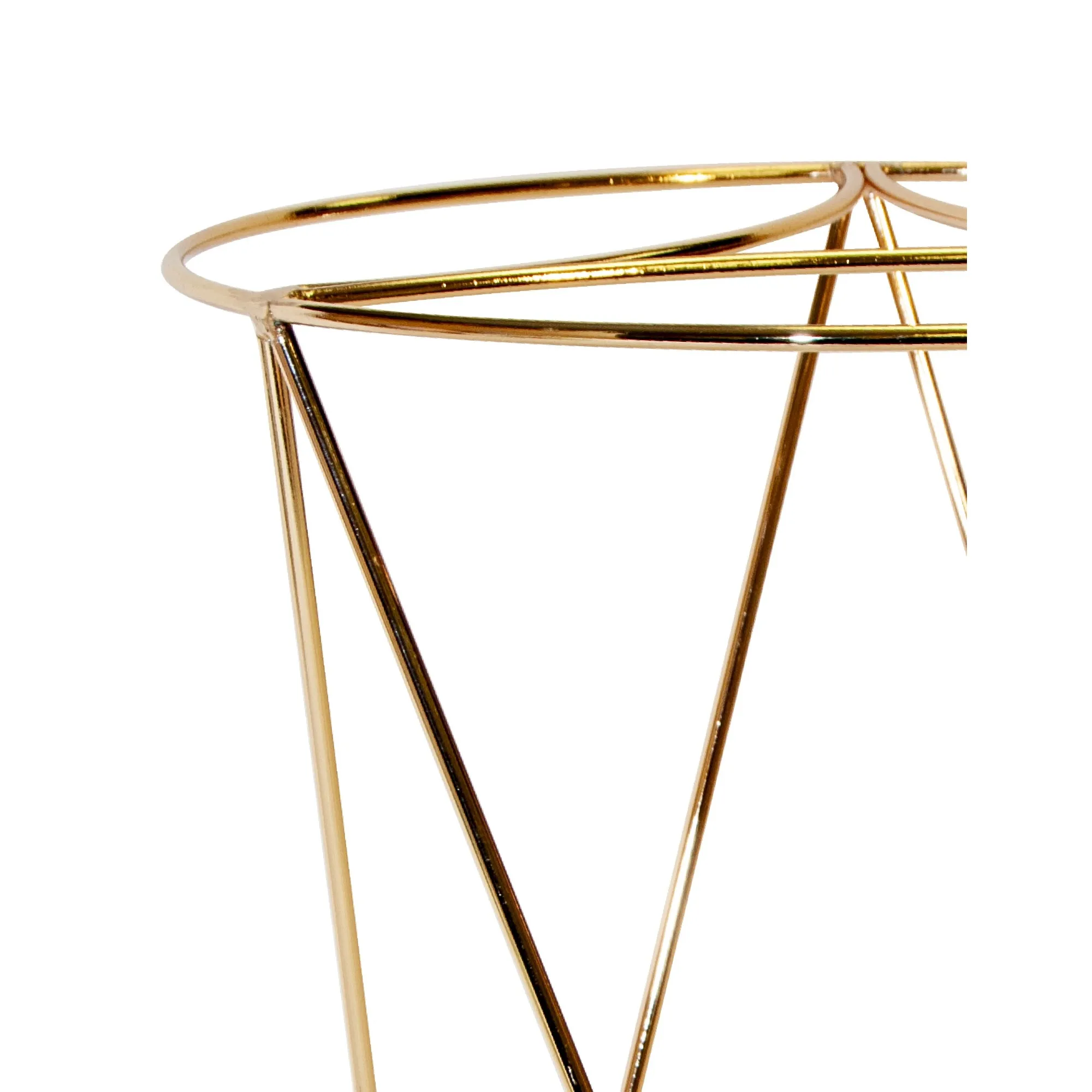 حامل نباتات معدني ذهبي عالي 13 بوصة من مينستايز #4