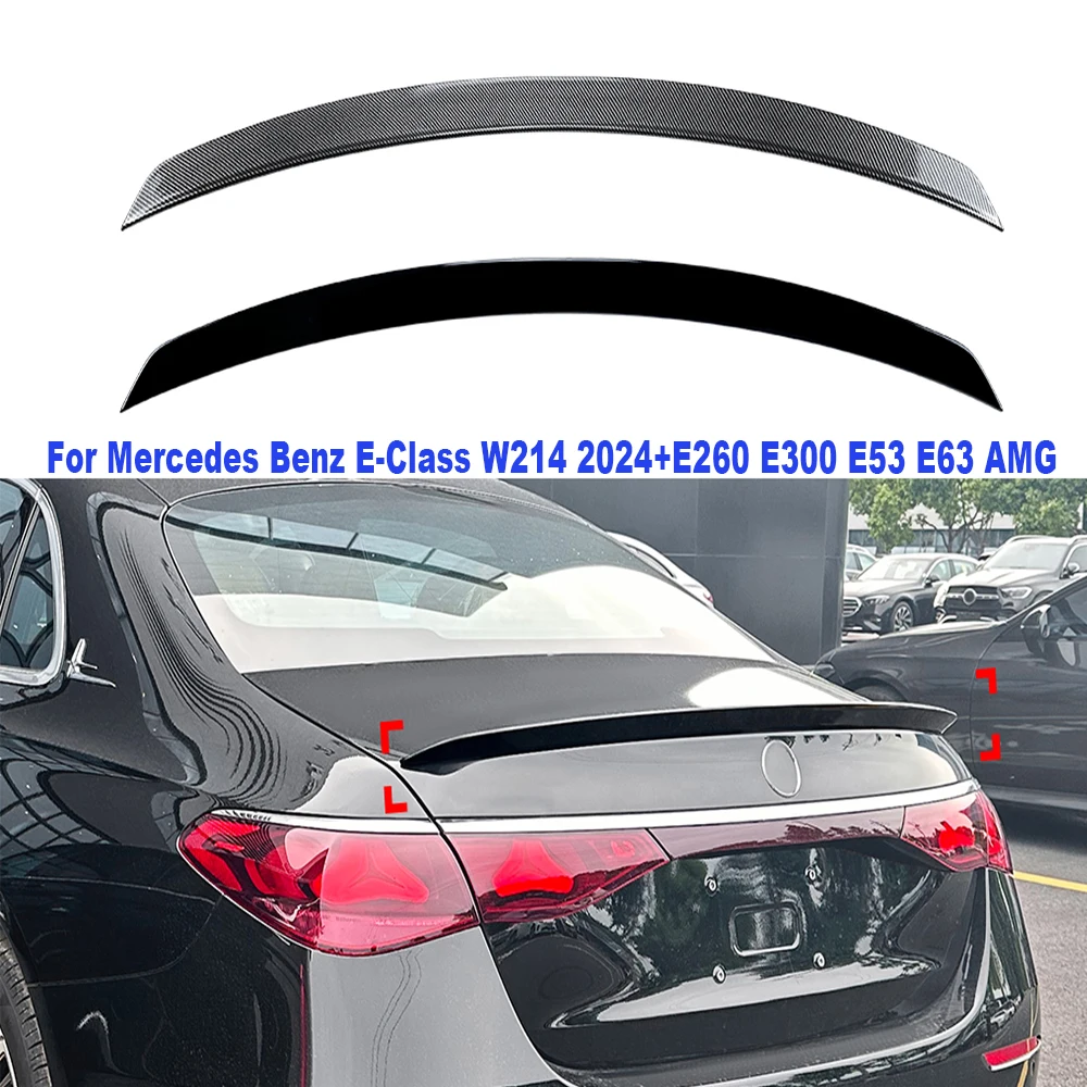 

For Mercedes Benz E-Class W214 2024+E260 E300 E53 E63 AMG Tail Wing Rear Trunk Spoiler Wing Roof Spoiler Wings Auto Accessories