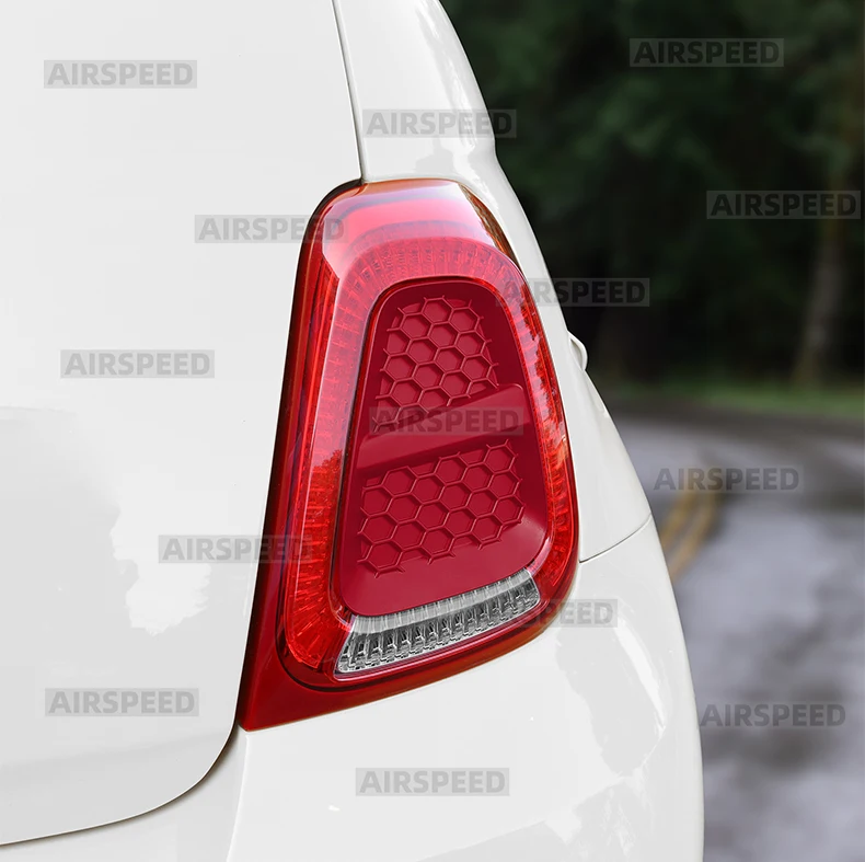 ABS-Aufkleber für die Rückleuchten von Abarth 595 695 595C 695C und Fiat 500 500C, passend für die Modelle 2016, 2017, 2018, 2019, 2020, 2021, 2022, 2023, 2024, 1 Paar. – Detail 14