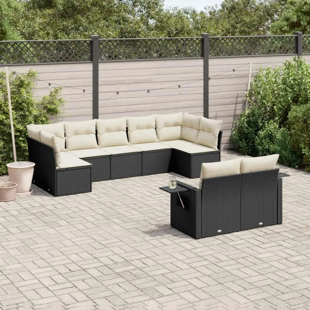 

Large Modular Black PE Rattan Garden Sofa Set for Outdoor Patio Furniture Comfortable Seating and Stylish Design