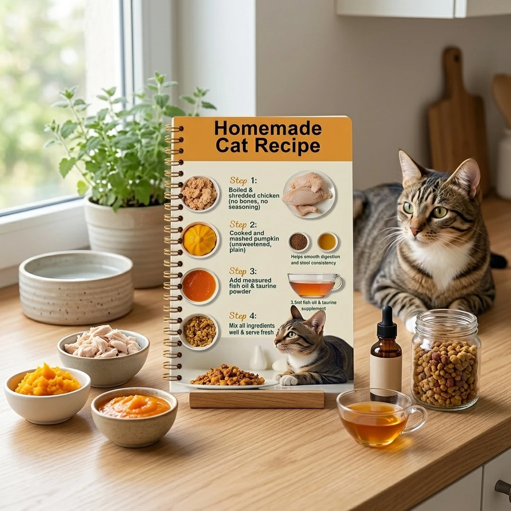 Daily Feeding Pet Nutrition Recipe Books Healthy Diet Guide for Dogs Cats Post Surgery Recovery Paperback Cookbook Durable