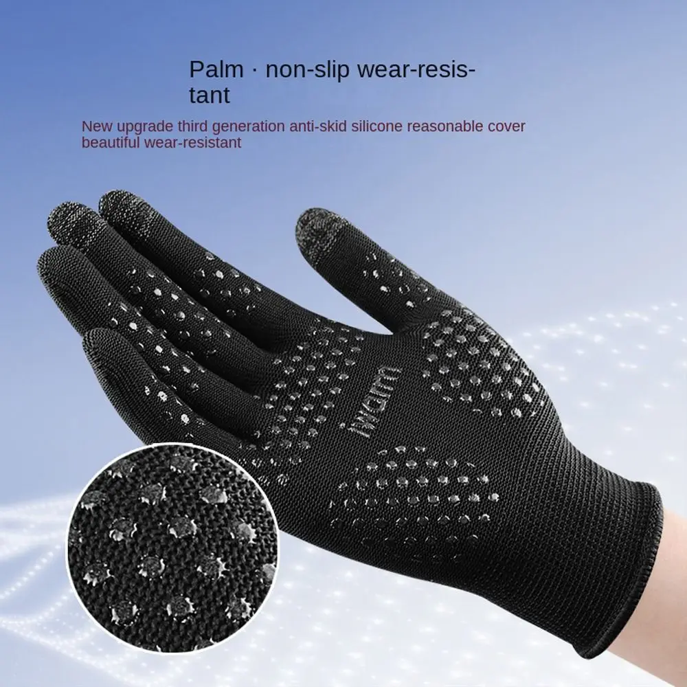 Thin Gloves For Adults Touch Screen Letter Outdoor Five Fingers Men Gloves Women Sunscreen Gloves Climbing Korean Mittens