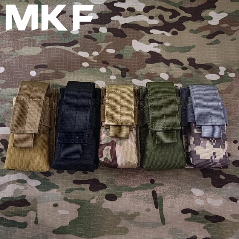 

Tactical Molle M5 Flashlight Pouch CQC Single Pistol Magazine Pouch Torch Holder Case Outdoor Hunting Knife Light Holster Bag