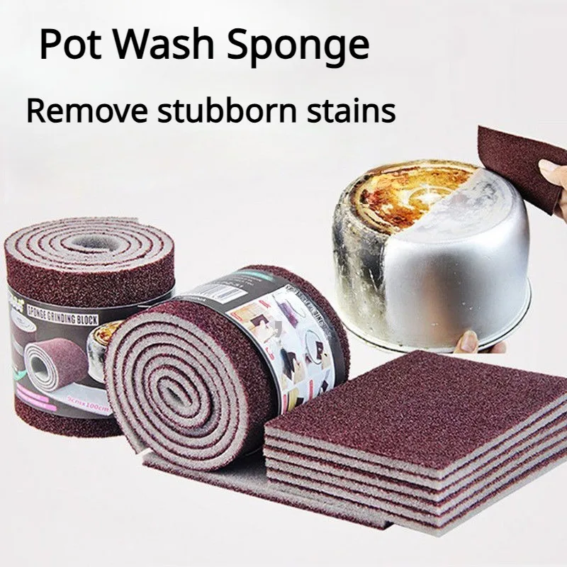 Magic Sponge Wipe Window Cleaning Tools Silicon Carbide Rust Removal Cleaning Brush Stove Pot Useful Things for Home Clean